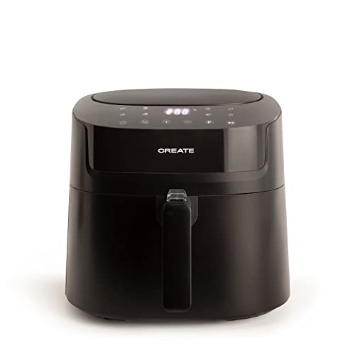 CREATE/FRYER PRO LARGE/Freidora de aire sin Aceite 6,2L Negro / 1800W, 8 programas automáticos, selector de temperatura 40-200°