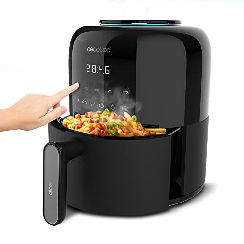 Cecotec Freidora de aire Cecofry Pixel 2500 Touch. 1200W, Capacidad 2,5 L, 6 programas, Control digital, Temporizador, Cuerpo y asa de tacto frío, Pies anti-deslizantes, Tecnología PerfectCook.