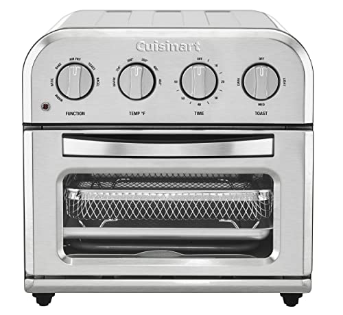 Cuisinart TOA-28 - Freidora de aire compacta para horno tostador de convección, 12.5 x 15.5 x 11.5 pulgadas, acero inoxidable