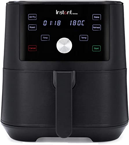 Instant Pot Vortex 4 en 1 Freidora de Aire Digital Antiadherente con Temporizador y Función de Horno y Calentador, 1.700 W – 5,7 L
